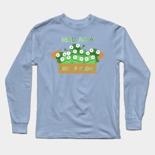 Mad as a box of frogs, cute frogs in a box, green frogs, kawaii frogs fun frogs, frogs, Long Sleeve T-Shirt